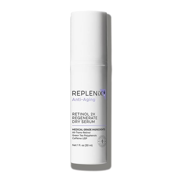 Replenix Sérum Sec Régénérant Anti-âge au Rétinol 2X, Sérum pour le Visage à Séchage Rapide de Qualité Médicale pour Peau Mature (1 fl oz)