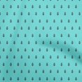 thumbnail image 1 of oneOone Velvet Turquoise Blue Fabric Asian Floral Block Craft Projects Decor Fabric Printed By The Yard 58 Inch Wide, 1 of 5