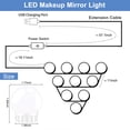 thumbnail image 3 of 2/6/10/14 LED Mirror Bulbs Makeup Light Super Bright Portable Cosmetic Mirror Lights USB Dimmable Make Up Bulb ,Widely Use, 3 of 7