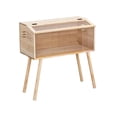 thumbnail image 3 of Almencla Chick Brooder Box Small Animal Wooden Enclosure House for Birds Quails Ducks 50 cmx30 cmx30 cm, 3 of 8