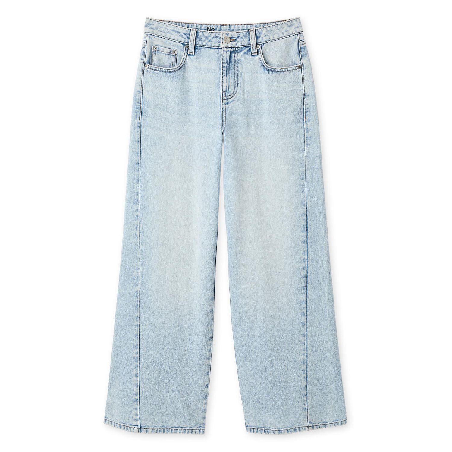 No Boundaries Women's Mid Rise Wide Leg Jean