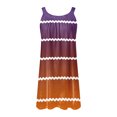 thumbnail image 4 of TJAZFJPA Robes Dorées pour Femmes Femmes Robe d'Été de Plage Sans Manches Imprimée Jupe Décontractée Robe Mini de Vacances au Bord de Mer Robe de Cocktail Femmes Robes de Séance Photo de Maternité, 4 of 4