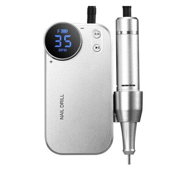 Electric Nail Drill Machine & Power Bank 2 In 1 Rechargeable 35000 RPM Electric Nail File, Portable Nail Drills For Acrylic Nails ,Easy to Use