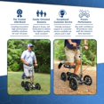 thumbnail image 4 of KneeRover QUAD Jr All Terrain Knee Scooter in Metallic Blue, 4 of 4