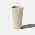 thumbnail image 3 of Veradek Demi Series 26" Tall Plastic-Stone Planter - Sand, 3 of 11