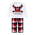 thumbnail image 2 of Ensembles de Pyjamas Assortis pour Famille Pyjamas de Noël Haut Imprimé avec Bas à Carreaux, 2 of 10