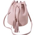 thumbnail image 1 of Bucket Bag Fashion Drawstring Tassel Vintage Crossbody Bag Shoulder Purse, 1 of 10