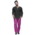 thumbnail image 2 of Atasi Men Solid Dupion Ready Made Pajama Ethnic Wear Adjustable Elastic Pants, 2 of 5