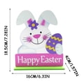 thumbnail image 2 of EGNMCR Easter Decorations For The Home Easter Decor Easter Wooden Crafts Painted Rabbit Chick Tulips Eggs Table Decoration Crafts Ornaments Easter Decorations, 2 of 2