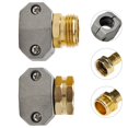 thumbnail image 3 of Pair Male Female High Quality Garden Hose End Clamp Mender Repair Coupler 3/4\, 3 of 8