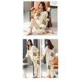 thumbnail image 1 of REDHOTYPE Pyjamas pour Femmes Ensemble Manches Longues Sleepwear Lounge Chemise de Nuit, 1 of 2