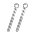 thumbnail image 1 of Uxcell 2 Pcs M12x110mm Shoulder Swing Lifting Eye Bolt, 304 Stainless Steel Metric Half Tooth Thread Fisheye Eye Slip Hole Screw Rigging Bolt Metal Fasteners Screws, Silver Tone, 1 of 7