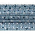 thumbnail image 4 of oneOone Velvet Grayish Blue Fabric Floral & Texture Craft Projects Decor Fabric Printed By The Yard 58 Inch Wide, 4 of 5