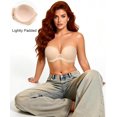 thumbnail image 2 of YANDW Strapless Lightly Padded Full Figured Coverage Bra Clear Back Multiway Invisible Straps Backless Brassiere for Women, 2 of 7