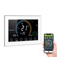 thumbnail image 2 of Thermostat Programmable Intelligent Wi-Fi 95-240V 5+1+1 à Six Périodes, Commande Vocale par Application, Rétroéclairage LCD, Chaudière Eau/gaz, Thermorégulateur de Chauffage avec Indice UV, Affichage de l'Humidité, Fonction de Verrouillage, 2 of 7
