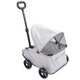 thumbnail image 1 of Foldable Pet  with Canopy, Waterproof 4 Wheels Dog  for Small Dogs and Cats, Portable Cat Strollers with Sun Shades, Adjustable Handle & Breathable Mesh, 1 of 7