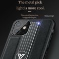 thumbnail image 3 of Luxury Magnetic Shockproof Leather Slim Phone Case Fashion Cover for iPhone 12 Pro Max (Red), 3 of 9