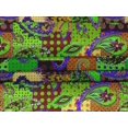 thumbnail image 5 of oneOone Velvet Dark Mustard Fabric Paisley Patchwork Craft Projects Decor Fabric Printed By The Yard 58 Inch Wide, 5 of 5