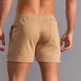 thumbnail image 4 of Yuzhih Men's Running Shorts Summer Cotton Drawstring Gym Shorts Big and Talls Basic Solid Color Sports Shorts, 4 of 7