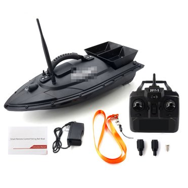 Bateau Appât de Pêche Télécommandé Sans Fil, Bateau Appât RC, Détecteur de Poissons avec Charge de 1,5 kg, Portée du Signal de 300 m, Facile à Utiliser