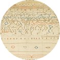 thumbnail image 1 of Ahgly Company Tapis d'Intérieur Ronds Abstraits Kaki et Or, Tapis de Zone Abstraits, 7 Pieds Rond, 1 of 6