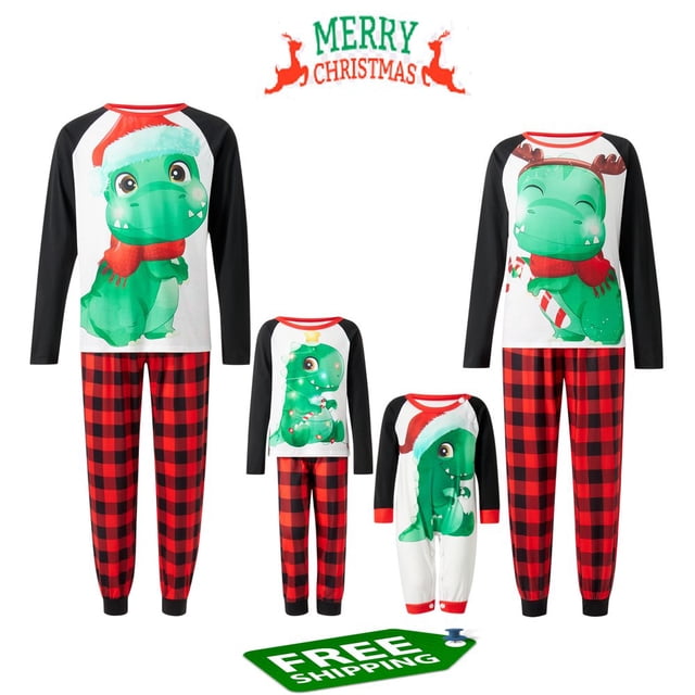 EIMELI Pyjamas de Noël pour la Famille Imprimé Gingerbread Man
