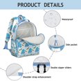 thumbnail image 4 of Cute Nautical Dolphin Students Backpack With Underwater Marine Life Ocean Tropical Sea Abstract Funny Colorful Design, 4 of 5