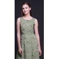 thumbnail image 3 of Bimba Bird Ladies Round Neck Sleeveless Long Tank Casual Maxi PrintDress-Large, 3 of 6