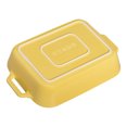 thumbnail image 4 of STAUB Ceramique Rectangular Baking Dish Set Citron 2 Piece, 4 of 7