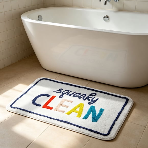 Absorbent Non Slip Floor Mat for Bathroom Kitchen and Entryway, Easy Care Indoor Rug