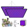 thumbnail image 1 of 2 Pcs Lampe de Croissance LED 2000W à Spectre Complet Phyto Lampe d'Intérieur Phytolampe pour Fleurs Lampe de Croissance pour Plantes LED Rouge Tente de Culture, Installation Facile, 1 of 7
