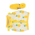 thumbnail image 2 of Harness, Cute Adjustable Mesh Fabric Small Dog Harness Breathable  For Rabbits For Chinchillas For Ferrets For Guinea Pigs M Yellow Pineapple, 2 of 8