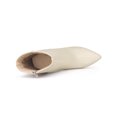 thumbnail image 4 of Unique Bargains Women's Side Zip Pointed Toe Block Heels Ankle Boots Nude (Size 6), 4 of 6