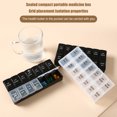 thumbnail image 4 of YAOMOBB Capsule Holder Weekly Tablet Organizer Double Rows 14 Grids Sealed Lid 7 Days Home Supply, 4 of 6