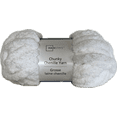 thumbnail image 1 of Mainstays Chunky Chenille Yarn, 31.7 yd, White, 100% Polyester, Super Bulky, 1 of 5
