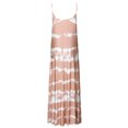 thumbnail image 3 of Daeful Robes Maxi Teinture sur Nœuds Longue Robe Sans Manches Robe d'Été Kaftan Ample Col en V Kaki 5TG, 3 of 6