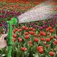 thumbnail image 2 of Garden Hose, Expandable Water Hose, Heavy Duty Double Latex Core Telescopic Water Pipe Flexible Expanding Hose with 17 Function Metal Spray Nozzle Outdoor Lawn Car Watering Plants （Green，125FT）, 2 of 7