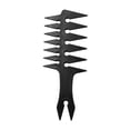 thumbnail image 3 of Men's Head Comb Wide Tooth Fork Comb Barber for Slicked Back Hairstyle Black, 3 of 8