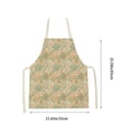thumbnail image 3 of cpengpj&nbsp;Floral Rustic Adjustable Cooking Apron for Women and Men, Waterproof Polyester Kitchen Apron with Oil-Resistant Design, Lightweight Comfort for Barbecue, Baking, 3 of 6