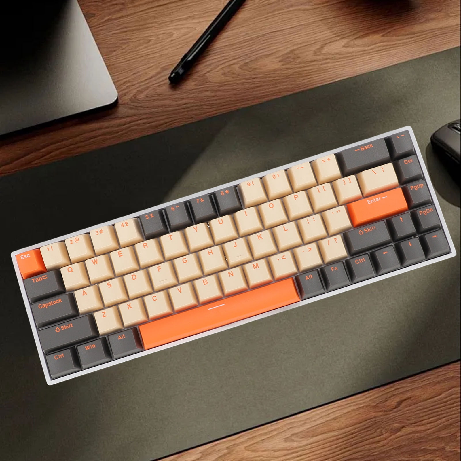 60 Percent Mechanical Keyboard, 68 Keys Mechanical Keyboard Type C  for Computer with USB Port for OS X