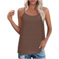 thumbnail image 1 of Yuyuzo Camisoles Débardeurs pour Femmes Sans Manches Hauts de Sortie Encolure Carrée Camis Décontractés Amples T-Shirts Tees, 1 of 7