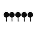 thumbnail image 2 of 5-Pack Adhesive Wall Hooks For Bathroom And Kitchen - No-Drill Damage- Installation - Strong Adhesive 360 Rotation - Ideal For Hanging Towels Utensils, 2 of 6