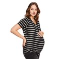 thumbnail image 4 of Paisley Sky Maternity Short Sleeve Tunic Tee, 4 of 6