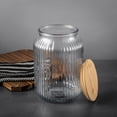 thumbnail image 4 of Thyme & Table 3.4L Large Glass Ribbed Jar, 4 of 5
