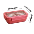 thumbnail image 3 of fheaev Children's Lunch Box Water Cup Set Sealed Leak-Proof Compartment Lunch Box Lunch, 3 of 6