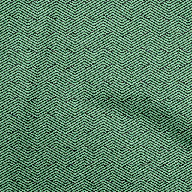 oneOone Rayon Green Fabric Moire Sewing Craft Projects Fabric Prints By Yard 56 Inch Wide