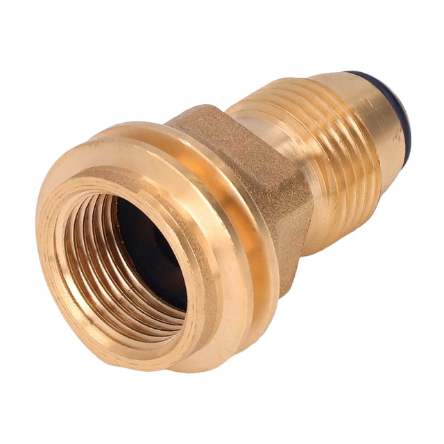 Propane Quick Connect Fitting, Brass Propane Adapter Standard Size Easy To Install for Camping Van for Outdoor Grill
