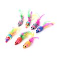 thumbnail image 3 of Mice Toy Creative Funny Faux Feather Pet Chase Toy Mouse Toy for Cats Kittens, 3 of 10