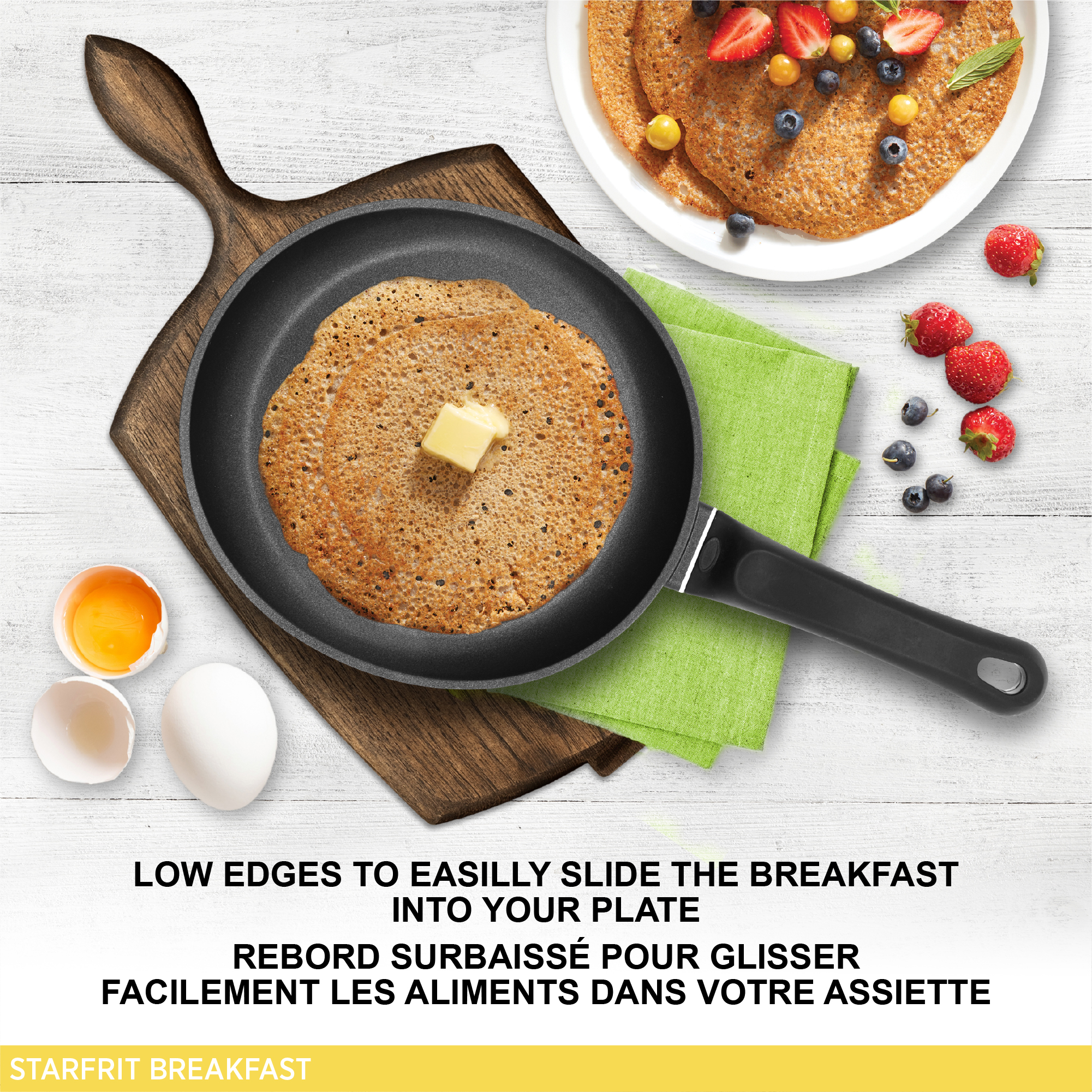 Starfrit Non-stick Breakfast Pan, 23 cm