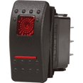 thumbnail image 2 of Blue Sea Interrupteur Multi-Usage 7939-BSS Contura II; 20 Ampères à 12 Volts/15 Ampères à 24 Volts; Interrupteur à Bascule; Action On-On; Double Pôle Double Lancer; LED Rouge; Noir, 2 of 2